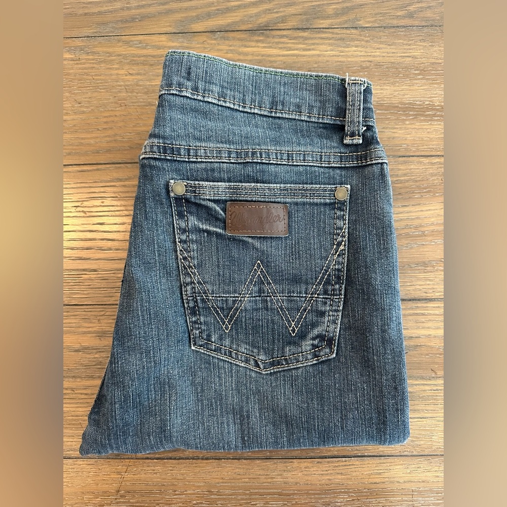 Wrangler Retro Slim Straight Jeans - Dark Blue Size‎ 16 Regular